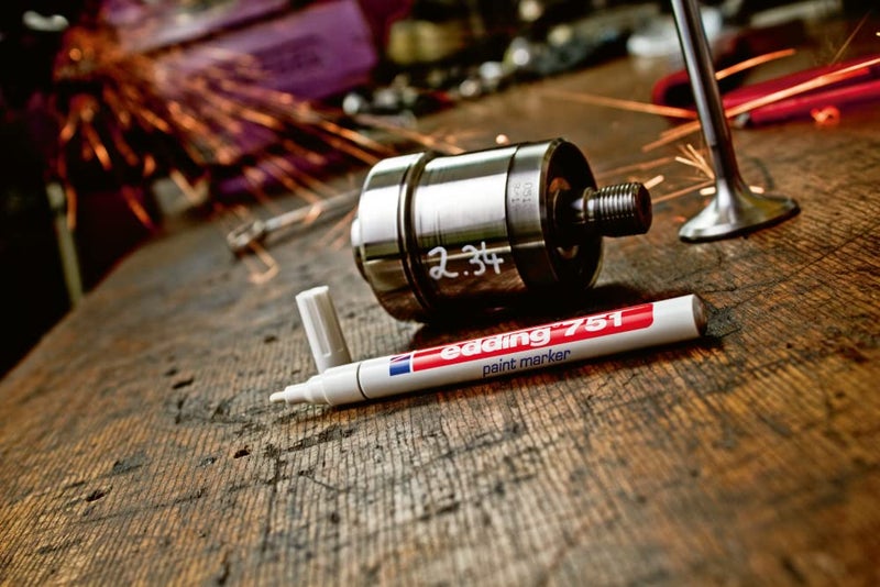 EDDING Marker 751 Paint Line Width: 1-2 mm White - Image 3